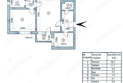 Proprietar! 2 cam, et. 4 10, 48.4 mp, Drumul Taberei | Mobilat, Utilat, REABILITAT, Renovat, Solid - 1