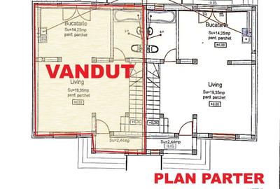 Duplex cu 4 camere cu Canalizare în Est - 11