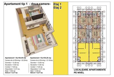 Apartamente Sanandrei | 1 Camera | Bloc Nou | P+2E | Comision 0%! - 3