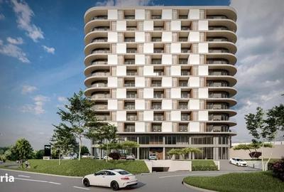 Apartament semifinisat in WestPeak, 49mp, garaj, zona BMW, Floresti
