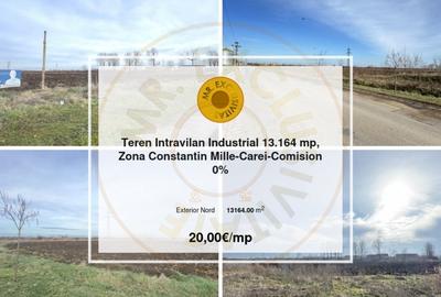 Teren Intravilan Industrial 13.164 mp, Zona Constantin Mille-Carei-Comision 0% - 2