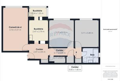 Apartament cu 3 camere de vanzare Militari, Metrou Lujerului - 22