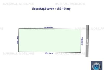 Teren intravilan de vanzare, zona Exterior Nord, 8546 mp #16487 - 2