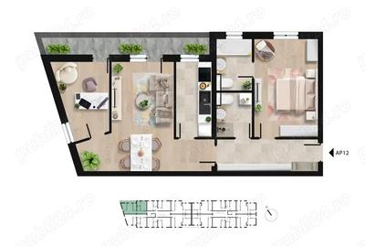 Apartament cu 3 camere decomandat în Giulești - 2