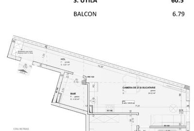 Apartament cu 3 camere semidecomandat în Central - 2