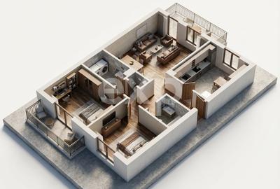 Apartament cu 3 camere decomandat în Exercițiu - 7