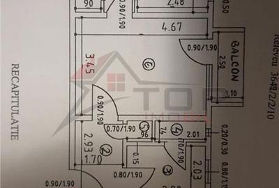 Apartament cu 3 camere semidecomandat în Podu Roș