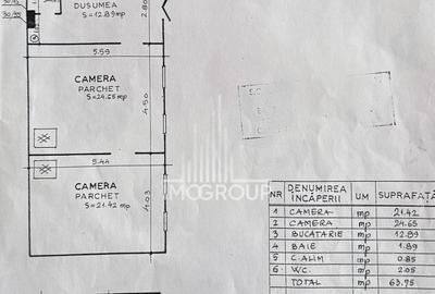 Apartament cu 2 camere semidecomandat, mobilat în Central - 7