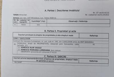 Teren de 500 mp, în Valea Adâncă - 2