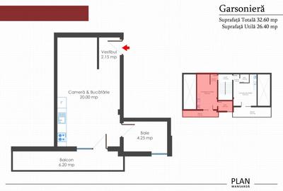 Garsonieră semidecomandată în Apusului - 2