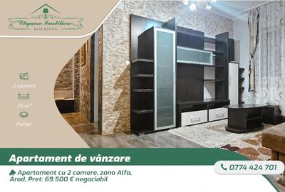 Apartament cu 2 camere semidecomandat, mobilat în Alfa