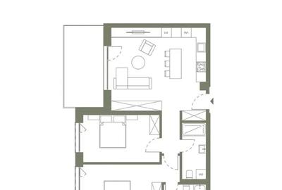 Apartament cu 3 camere semidecomandat în Gară - 4