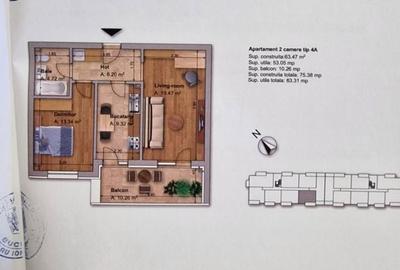 Apartament cu 2 camere în Dobroești - 2