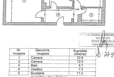 Apartament cu 2 camere decomandat, mobilat în Decebal - 12