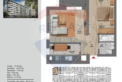 Apartament 2 camere, Militari Residence, Lidl - 12