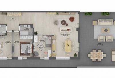Apartament cu 4 camere decomandat în Șelimbăr