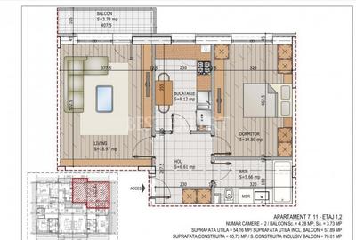 2 Camere Zona Linistita -Acces rapid STB - 1