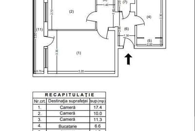 Apartament cu 3 camere decomandat în Giurgiului - 1