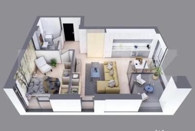 Apartament cu 2 camere decomandat în Nord - 4