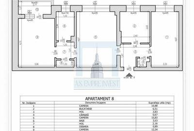 Apartament cu 3 camere semidecomandat în ISR - 7