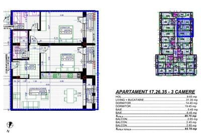 Apartament cu 3 camere decomandat în Popoveni - 5