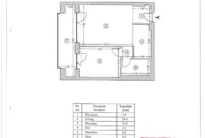 Apartament cu 2 camere în 13 Septembrie - 5