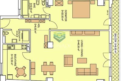 Apartament cu 2 camere decomandat, mobilat în P-ța Amzei - 10