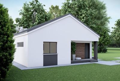 Casa individuala parter - 3 camere, 2 bai + dressing - teren 353mp - 3