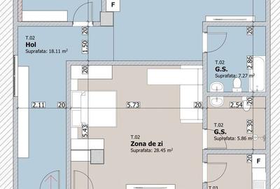 Apartament cu 2 camere în Morăreni - 1