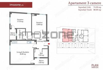 3 CAMERE- 80 mp, Decomandat, Militari langa METROU, liber, NOU, COMISION 0%