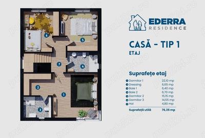 Dobroesti,Ilfov,Fundeni,vila individuala,3dormitoare+birou,direct dezvoltator - 7