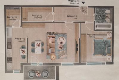 Apartament cu 2 camere decomandat în Central - 2