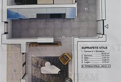 Apartament cu 2 camere în Ghencea