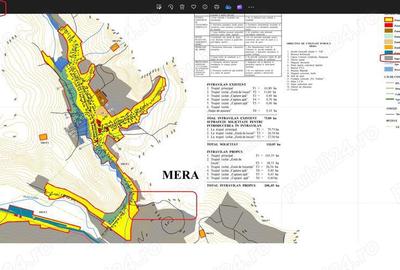 Teren de 3200 mp, în Mera