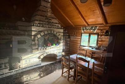 Cabana din lemn rotund, 2 camere, 140 mp, teren 2800 mp, Pal - 2