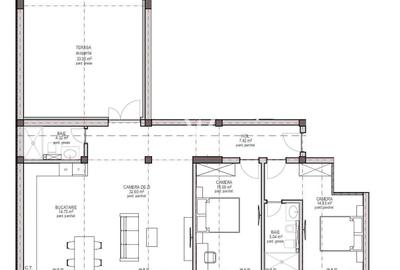 Apartament cu 3 camere în Țiglari - 1