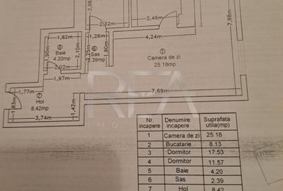 Apartament cu 3 camere semidecomandat în Sebastian - 12