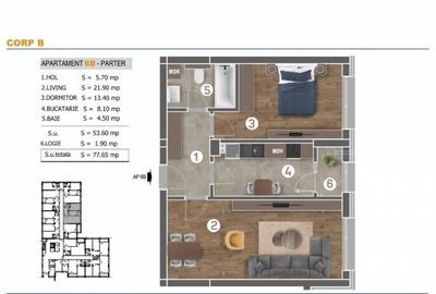 Berceni bloc nou - 2 camere decomandat - mutare rapida - 1