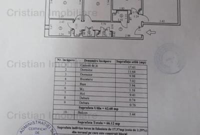 3 camere confort 1 DECOMANDAT 2 bai etaj 3 Calarasi IV
