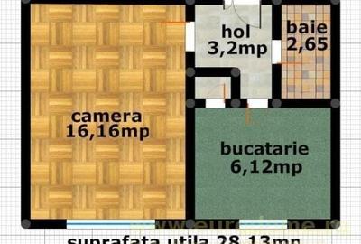 Garsonieră decomandată, mobilată în Astra - 9