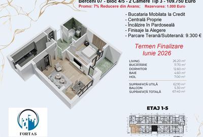 Apartament 2 camere Modern si spatios - 5