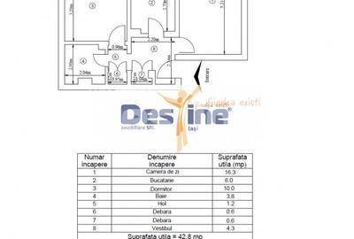 Apartament cu 2 camere decomandat, mobilat în Dacia - 12