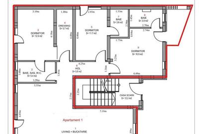 Apartament cu 4 camere în Central - 16