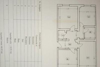 Apartament cu 3 camere decomandat în Central - 1