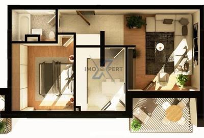 Apartament de 2 camere, Intre Lacuri , Bloc Nou! - 12