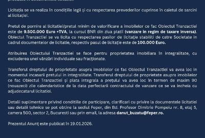 LICITATIE PUBLICA PENTRU VANZAREA HOTELULUI "ORIZONT" PREDEAL - 5