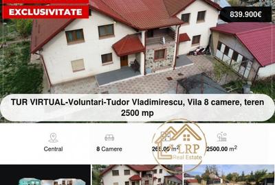Voluntari-Tudor Vladimirescu, Vila 8 camere, teren 2500 mp
