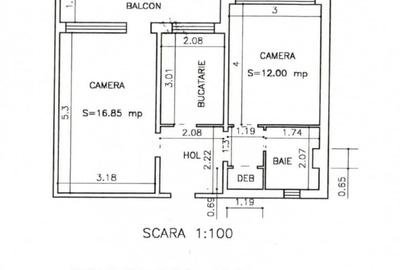 Apartament cu 2 camere decomandat în Tătărași - 4
