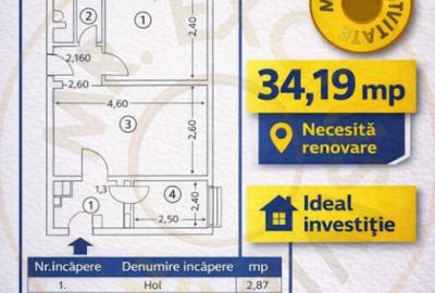 Apartament in Trivale - doua camere - 1