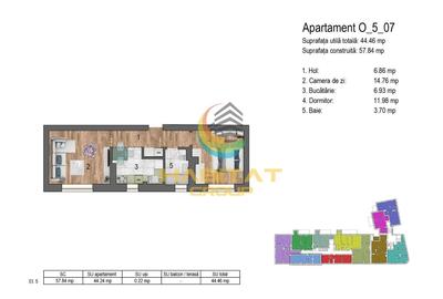 Apartament cu 2 camere decomandat în Timpuri Noi - 9